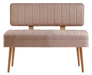 Kalune Design Lavica VINA II s úložným priestorom 110 cm borovica atlantic/béžová