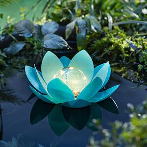Weltbild Solárna plávajúca dekorácia Lotus, tyrkysová