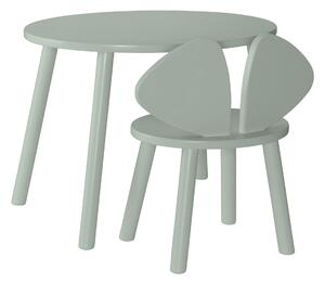 NOFRED Sada stolíka so stoličkou Mouse, Olive Green