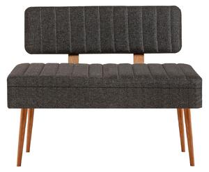 Kalune Design Lavica VINA II s úložným priestorom 110 cm borovica atlantická/antracitová
