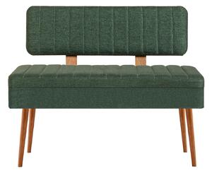 Kalune Design Lavica VINA II s úložným priestorom 110 cm borovica atlantic/tmavozelená