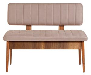 Kalune Design Lavica VINA s úložným priestorom 110 cm orech/béžová