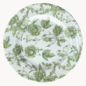 Porcelánové dezertné taniere Wienna Green Roses, 6 ks
