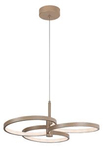 Rabalux 72400 LED závesné stropné svietidlo Isidora | 50W integrovaný LED zdroj | 4000lm | 3000-6500K | diaľkové ovládanie | stmievač | na lanku | béžová