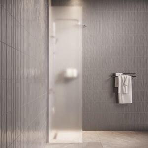 Badplaats Sprchová Zástena Florida 40 x 200 cm - Chróm - Walk-In Sprchový Kút 8 mm s Mliečnym Sklom