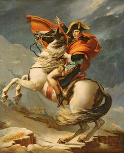 David, Jacques Louis (1748-1825) - Obrazová reprodukcia Napoleon Crossing the Alps on 20th May 1800, (35 x 40 cm)