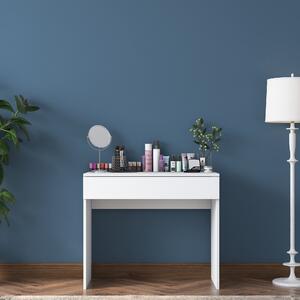 Kalune Design Minimalistický toaletný stolík Alisson biely