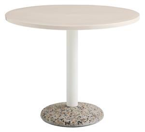 HAY Vonkajší stôl Ceramic Ø90, Warm White