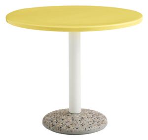 HAY Vonkajší stôl Ceramic Ø90, Bright Yellow