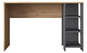 Kalune Design Písací stôl Brana 120 cm orech/antracit