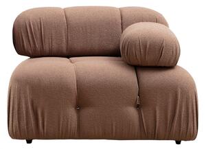 Hanah Home Modul pohovky Bubble bouclé hnedý pravý