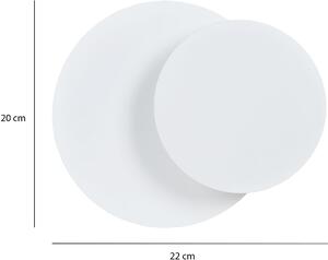 Emibig Circle nástenná lampa 1x20 W biela 972/1