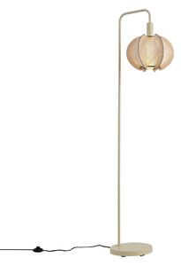 Japandi stojaca lampa béžová s tienidlom - Gertie