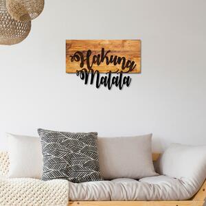 Hanah Home Nástenná dekorácia Agac matata orech/čierna