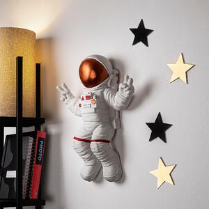 Wallity Nástenná dekorácia Astronaut 3 biela/oranžová
