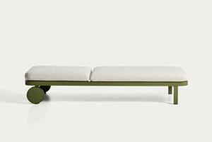 KIONIA hliníkové lehátko Zelená