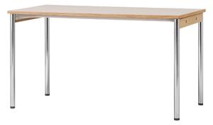 AUDO (MENU) Stôl Co Table 140x70, Chrome / Creme