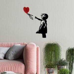 Wallity Nástenná dekorácia Banksy 13-1 čierna/červená