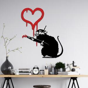 Wallity Nástenná dekorácia Banksy Metal 08 čierna