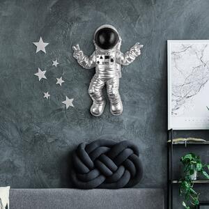 Wallity Nástenná dekorácia Astronaut strieborná/čierna