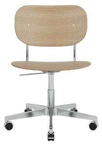 AUDO (MENU) Kancelárska stolička Co Task Chair, Chrome / Natural Oak
