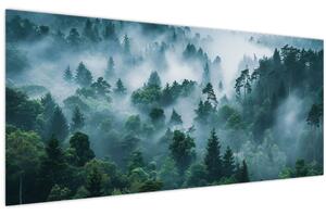 Obraz - Les v hmle (120x50 cm)