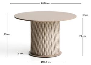 SEDALIS ROUND záhradny stôl 120 cm