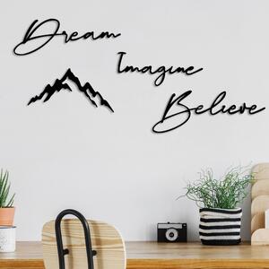 Wallity Nástenná kovová dekorácia Amazing Believe čierna