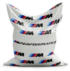 Sablio Sedací vak Classic MPERFORMANCE biely vzor - 150x100 cm