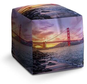 Sablio Taburet Golden Gate 5 - 40x40x40 cm