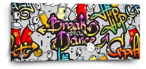 Sablio Obraz Graffity - 110x50 cm