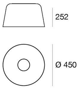 Stropné LED svetlo Delfi_S, biele, Ø 45 cm, kov, Biela / opálová, Obývacia izba / jedáleň, Hliník, Moderný, Závesné svietidlo