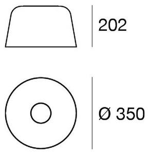 Stropné LED svetlo Delfi_S, biele, Ø 35 cm, kov, Biela / opálová, Obývacia izba / jedáleň, Hliník, Moderný, Závesné svietidlo