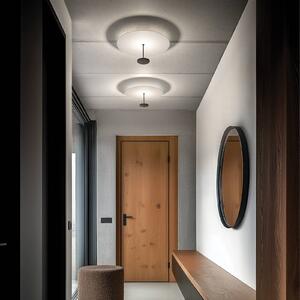 Stropné LED svetlo Stilo_S, čierne, Ø 35 cm, Čierna, Obývacia izba / jedáleň, Hliník, Moderný, Závesné svietidlo
