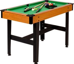 GamesPlanet® 57275 Biliardový stôl pool biliardový stôl s vybavením, 4 ft, zelený
