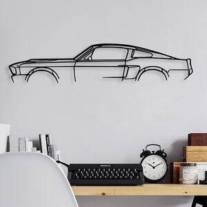Wallity Nástenná kovová dekorácia Ford Mustang Shelby GT500 čierna