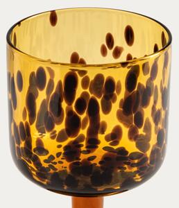Pohár na stopke VETRA leopardí vzor 006899 280 ml
