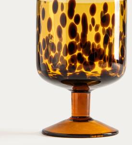 Pohár na stopke VETRA leopardí vzor 006899 280 ml