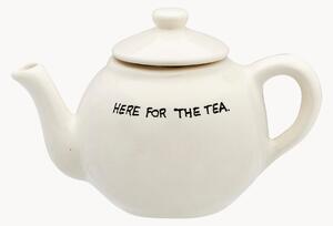 Ručne maľovaný čajník Here For The Tea