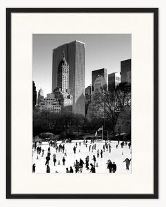 Nástenná dekorácia v ráme Ice Skating in NY