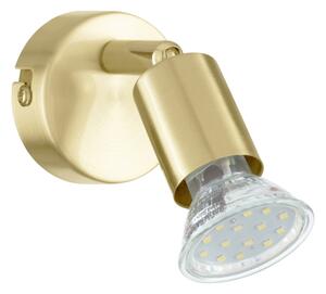 Eglo 33184 - LED Nástenné bodové svietidlo BUZZ-LED 1xGU10/2,8W/230V 3000K zlatá