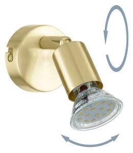 Eglo 33184 - LED Nástenné bodové svietidlo BUZZ-LED 1xGU10/2,8W/230V 3000K zlatá