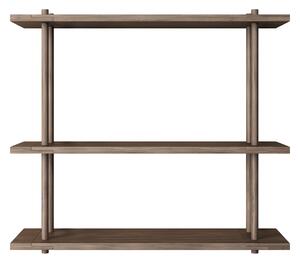 FOGIA Policová zostava Bond, 1x3, Walnut