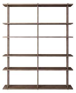 FOGIA Policová zostava Bond, 2x6, Walnut / Podlahová / stropná