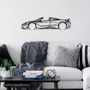 Wallity Nástenná kovová dekorácia McLaren 720S Silueta čierna