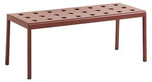 HAY Záhradný stôl Balcony Low Table 96, Red Iron