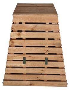 Drevený kompostér pyramída 430 l – česká výroba