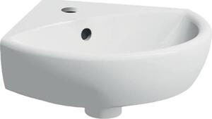Rohové umývadielko Geberit Selnova 41,2 cm otvor pre batériu uprostred 500.326.01.5