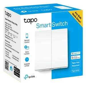 TP-Link - Inteligentný dvojtlačidlový svetelný vypínač 2xAAA Wi-Fi