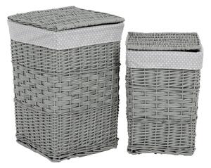 Set dvoch košov na prádlo sivý PRN2016 GREY (2 ks)